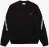 Lacoste Sweater met ronde hals en stroken met label online kopen