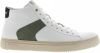 Blackstone Vg08 White Dark Green Mid Sneaker , Wit, Heren online kopen