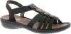 Rieker sandal med lav h&#xE6;l, (Gr&#xE5;/brun) online kopen