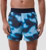Adidas run icons logo graphic aop hardloopshort zwart/blauw heren online kopen