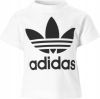 Adidas Trefoil voorschools T Shirts White 100% Katoen online kopen